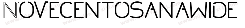 Novecentosanawide No字体转换